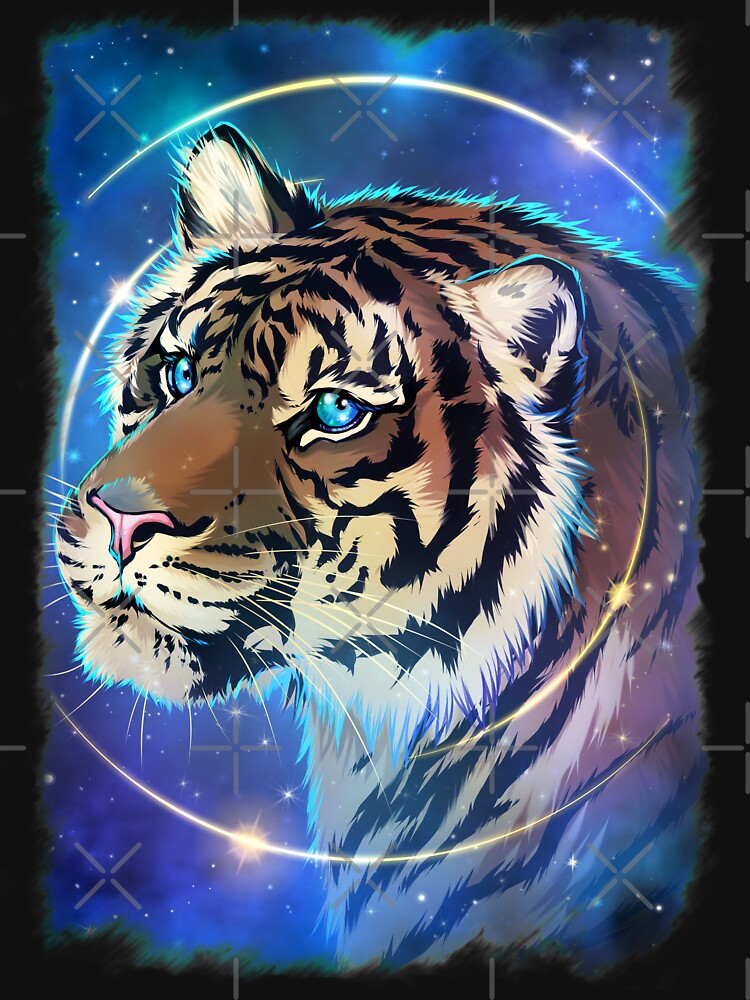 Thumbnail 7 of 7, Classic T-Shirt, Celestrial Tiger designed and sold by cybercat.