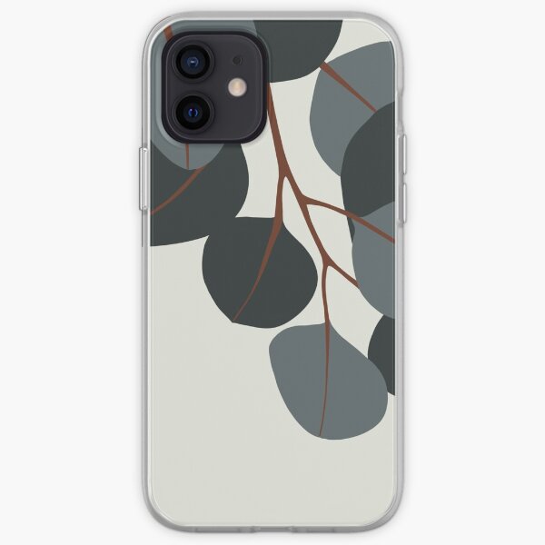 Blue Eucalyptus Branches iPhone Soft Case