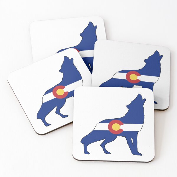 Item preview, Colorado Flag Wolf designed and sold by Esskay Designs.