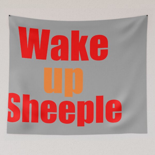 Item preview, WAKE UP SHEEPLE designed and sold by TheRightStorm.