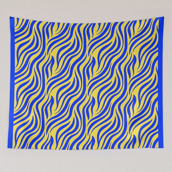 Item preview, Animalier is a neutral - zebra yellow blue designed and sold by quoting.