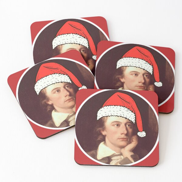 Item preview, John Keats Wearing A Santa Hat designed and sold by Jordbord.