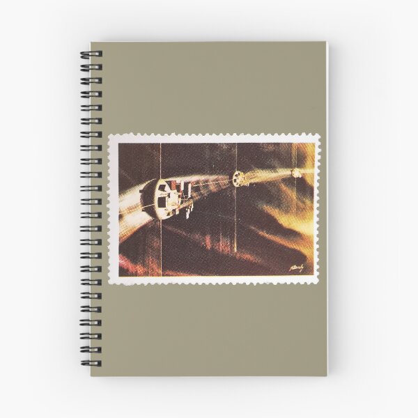 Item preview, Satellite in Space Vintage Stamp designed and sold by StampCollection.
