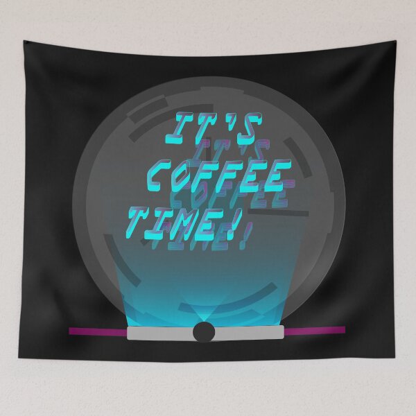 Item preview, Well look at the time, it's coffee time! designed and sold by CoffeeTheorist.