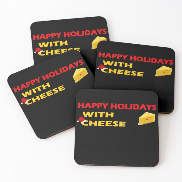 Item preview, Happy Holidays With Cheese designed and sold by TINASTORESHOPE.