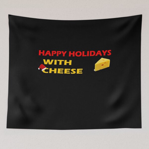 Item preview, Happy Holidays With Cheese designed and sold by TINASTORESHOPE.