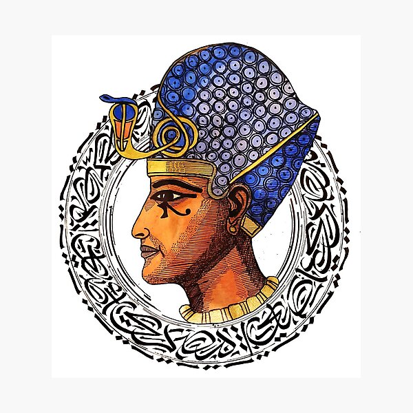 Item preview, King Ramsis With Arabic Calligraphy designed and sold by NaguibsArt.