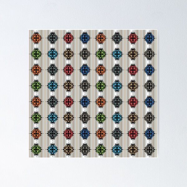 Item preview, abstract seamless decorative cute illustration pattern designed and sold by ErhanArt.