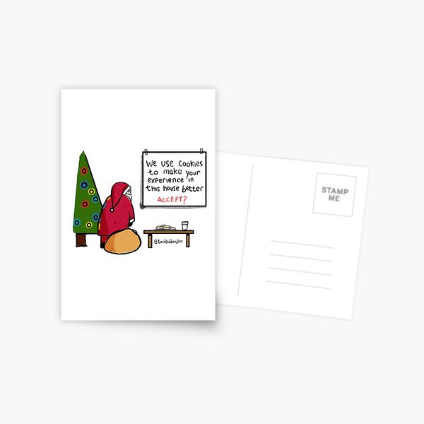 Cookies for Santa Postcard