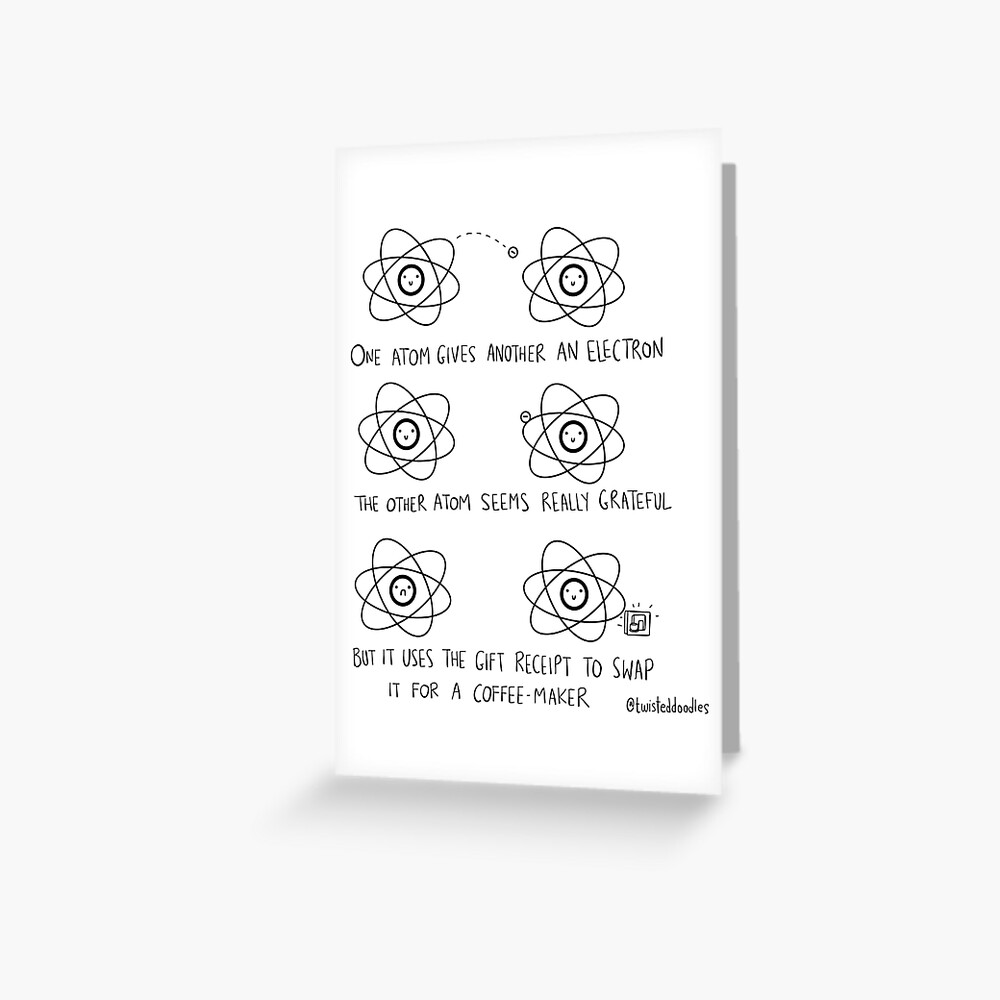 ATOMIC CHRISTMAS Greeting Card