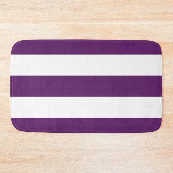 Item preview, Large AUBERGINE PURPLE and WHITE HORIZONTAL STRIPES designed and sold by RachelMacht.