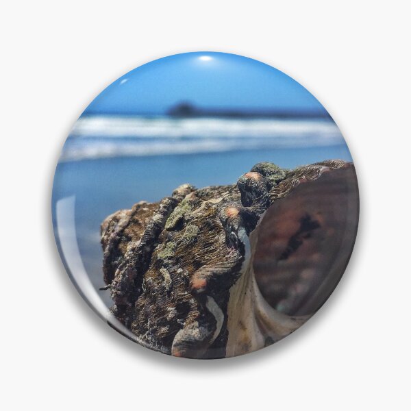 Item preview, Seashell with a pier in the background  designed and sold by SashaSprite.