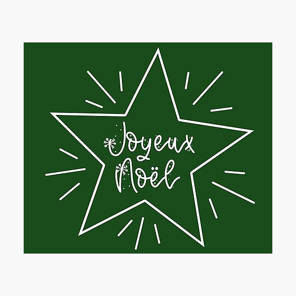 Joyeux Noel Wall Art Redbubble