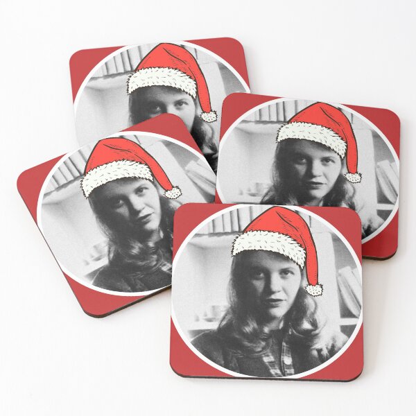 Item preview, Sylvia Plath Wearing A Santa Hat designed and sold by Jordbord.