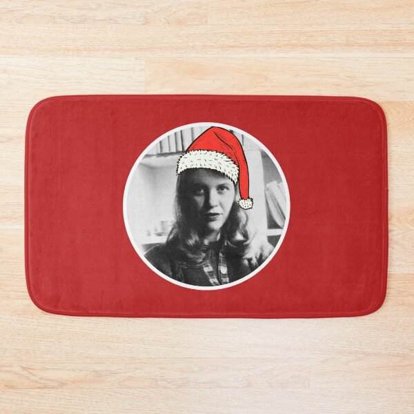 Item preview, Sylvia Plath Wearing A Santa Hat designed and sold by Jordbord.