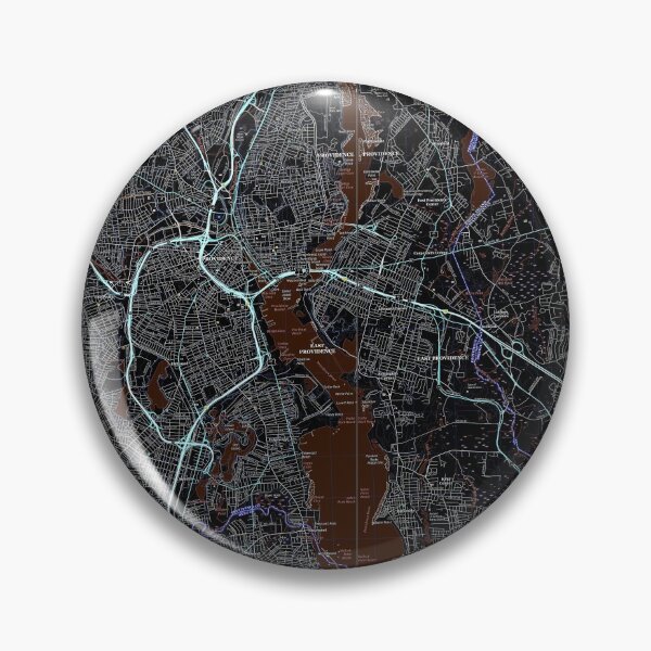 Item preview, Providence, RI Topographical Map Dark designed and sold by PGHPhotoCo.