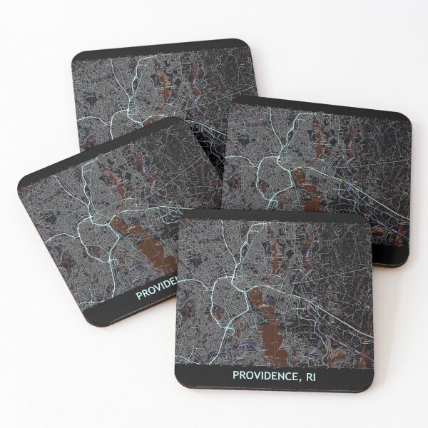 Item preview, Providence, RI Topographical Map Dark designed and sold by PGHPhotoCo.