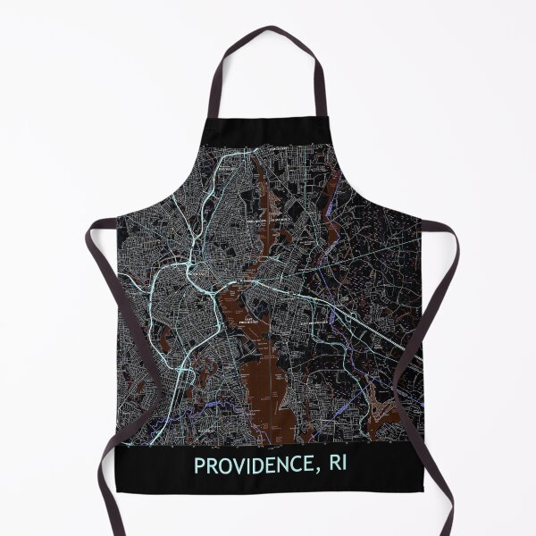 Item preview, Providence, RI Topographical Map Dark designed and sold by PGHPhotoCo.
