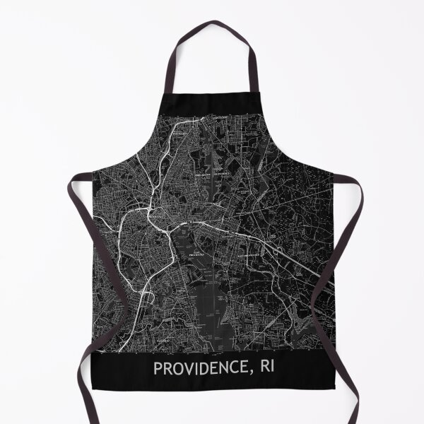 Artikelvorschau, Providence, RI Topografische Karte Schwarz entworfen und verkauft von PGHPhotoCo.
