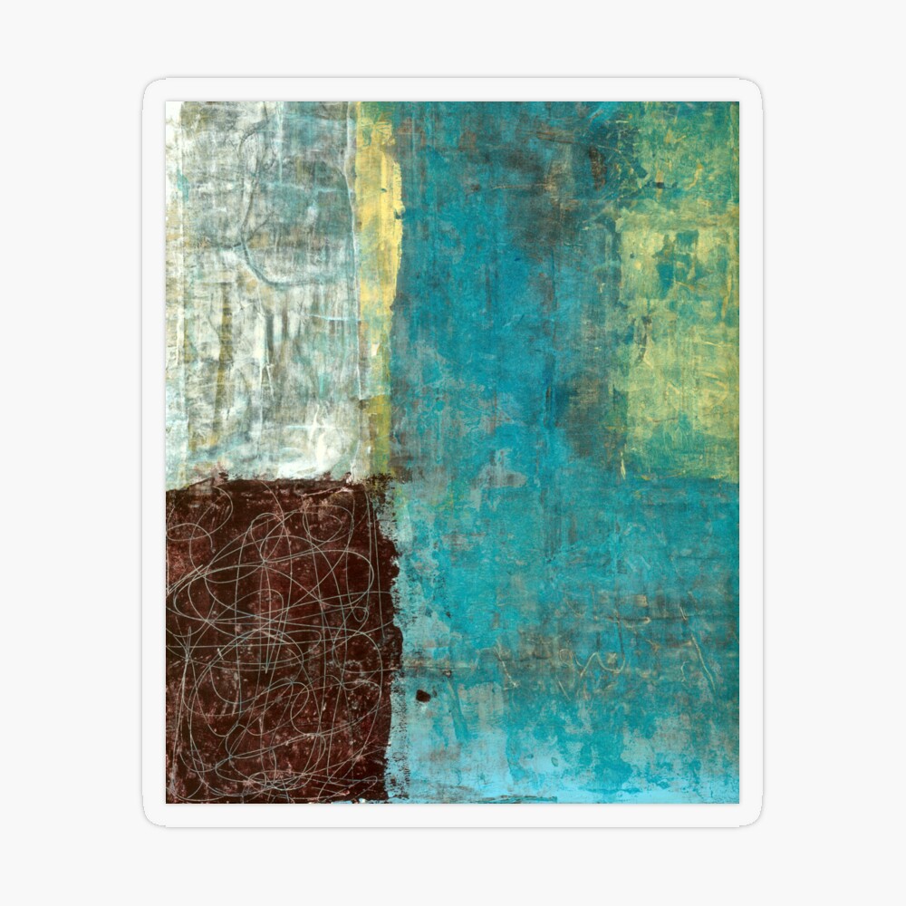 Color Block Scratch And Scrape Painting  Art Board Print for Sale by Elena  Ray