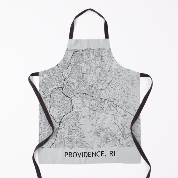 Artikelvorschau, Providence, RI Topografische Karte Grau entworfen und verkauft von PGHPhotoCo.