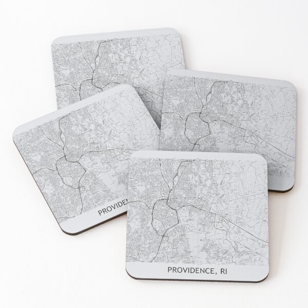 Item preview, Providence, RI Topographical Map Grey designed and sold by PGHPhotoCo.