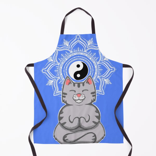 Item preview, Yoga Cat Meditating With Mandala designed and sold by SusanaDesigns.
