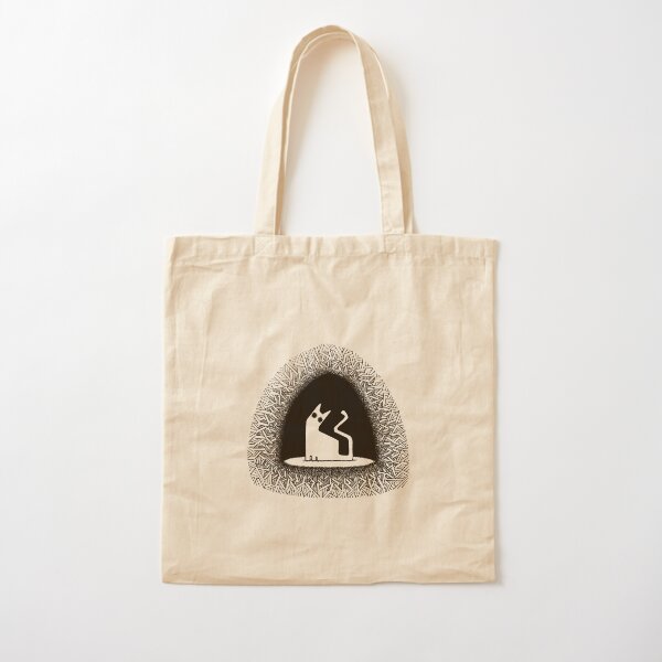 hey. (black vers.) Cotton Tote Bag