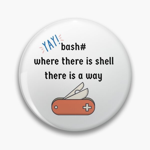 Item preview, bash where there is shell there is a way designed and sold by Indite.