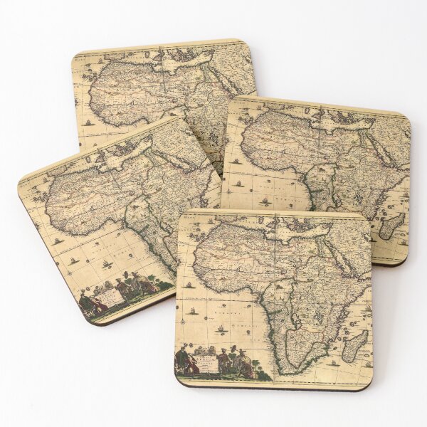 Item preview, Map of Africa by Frederik de Wit (1688) designed and sold by allhistory.