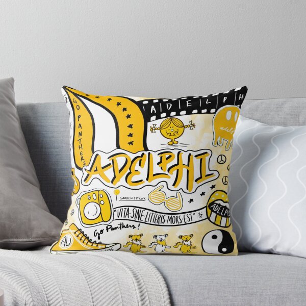 Adelphi U Throw Pillow