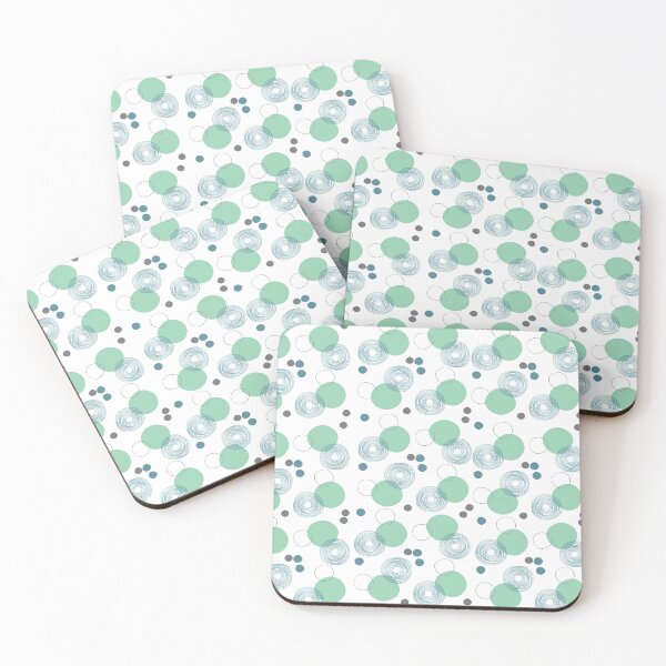 Item preview, simply elegant classic, green dots and spirals pattern   designed and sold by GulQari.