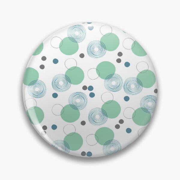 Item preview, simply elegant classic, green dots and spirals pattern   designed and sold by GulQari.