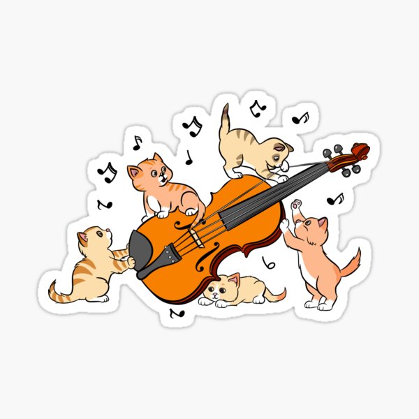 Artikel-Vorschau von Lustige Katzen Spielen Violine, designt und verkauft von Basti09.