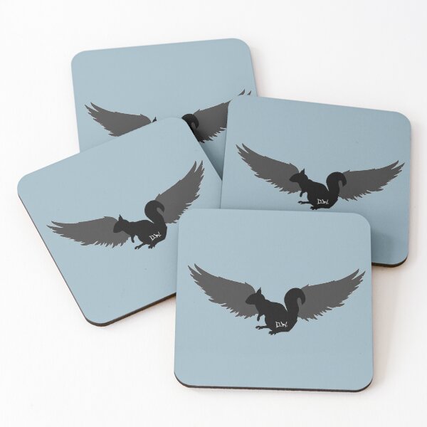 Item preview, destiel squirrel with angel wings - black designed and sold by lexicolor.