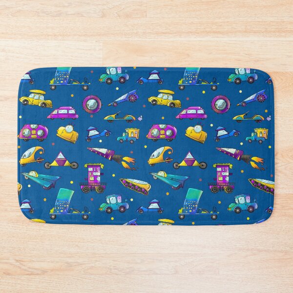 Item preview, pattern with cars of the future, transport designed and sold by fiolika.