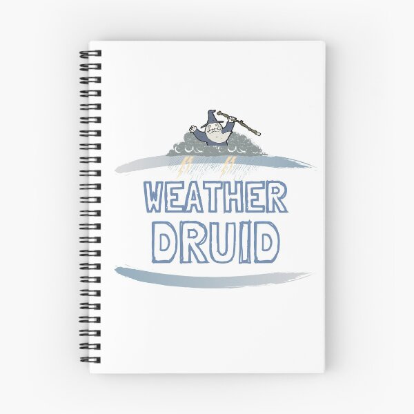 Item preview, "Weather Druid" funny, simple design.  designed and sold by MihaiER.