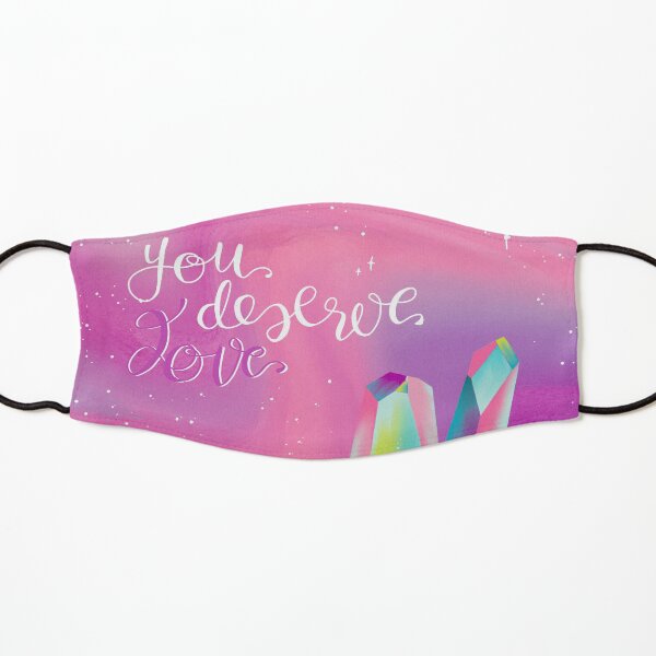 you deserve love face mask Kids Mask