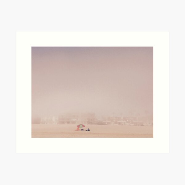 Venice Beach im Nebel, Kalifornien Kunstdruck