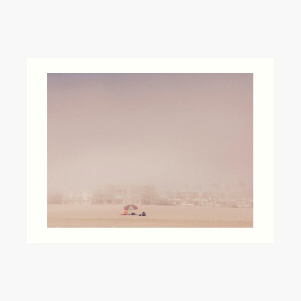 Venice Beach im Nebel, Kalifornien Kunstdruck