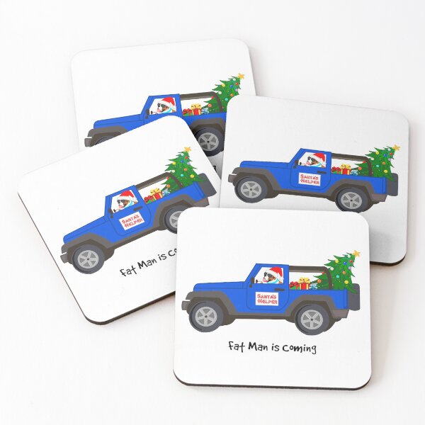 Item preview, Fat Man is Coming Boxer Dog Christmas Tree designed and sold by Five O'clock Shirts.