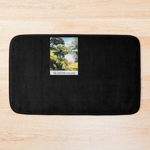 Item preview, retro iconic The Western Highlands designed and sold by CorasPosters.
