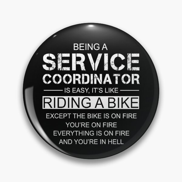 Item preview, Being A Service Coordinator Is Easy Like Riding A Bike designed and sold by berryferro.