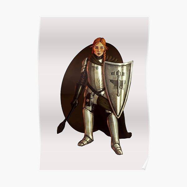 Halfling Cleric Fantasy Portrait Print Poster