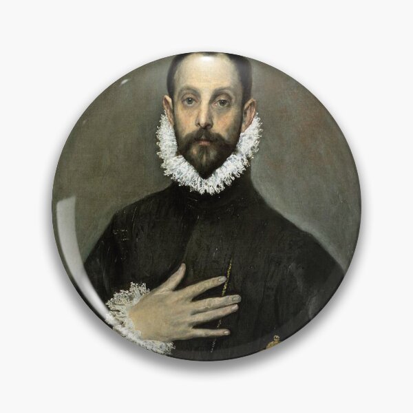 Item preview, Greco, Obra de arte, picture, genius, The Nobleman with his Hand on his Chest, el caballero de la mano en el corazón, Museum, museo, cadre, Prado designed and sold by tito-peter.