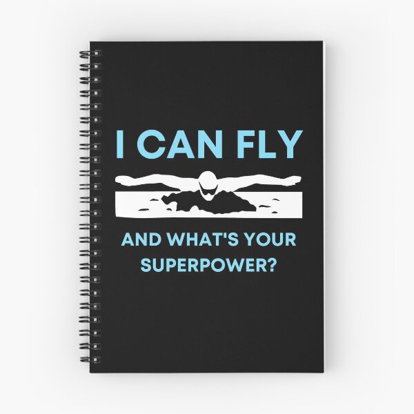 Item preview, Swimming - butterfly swimmer. I can fly, and what's your superpower? designed and sold by SimplyDeals.