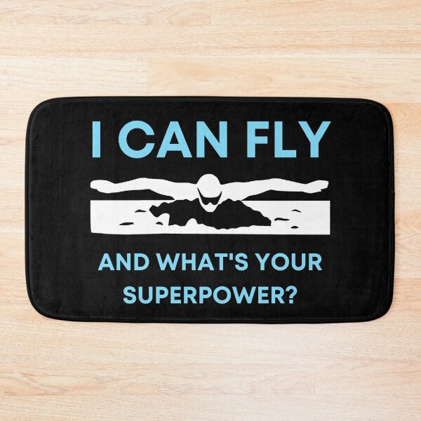 Item preview, Swimming - butterfly swimmer. I can fly, and what's your superpower? designed and sold by SimplyDeals.