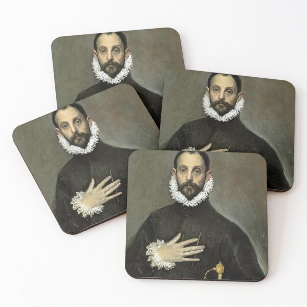 Item preview, Greco, Obra de arte, picture, genius, The Nobleman with his Hand on his Chest, el caballero de la mano en el corazón, Museum, museo, cadre, Prado designed and sold by tito-peter.