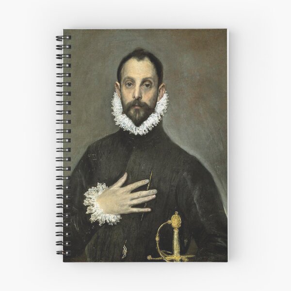 Item preview, Greco, Obra de arte, picture, genius, The Nobleman with his Hand on his Chest, el caballero de la mano en el corazón, Museum, museo, cadre, Prado designed and sold by tito-peter.
