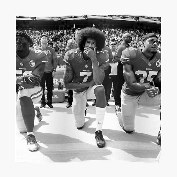 Colin Kaepernick 'kneeling' 49ers Poster/canvas Print 